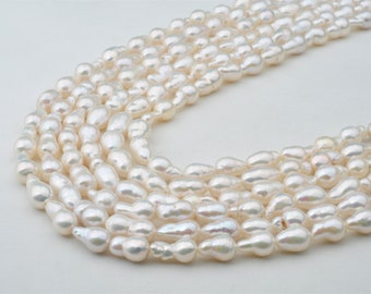 Natural Baroque Loose Pearls With Natural White Color
