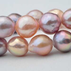 Baroque Loose Pearl String With Metallic Color For Necklace Design---ADA011