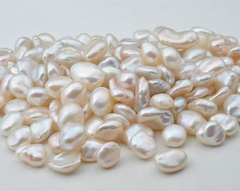 20pcs Natural White Loose Pearl No Hole