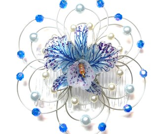 Lightweight Ladies Beaded Kippah - "Island Fantasy" - Jewish, Judaica, kippot, yarmulke, Bar Mitzvah, Bat Mitzvah