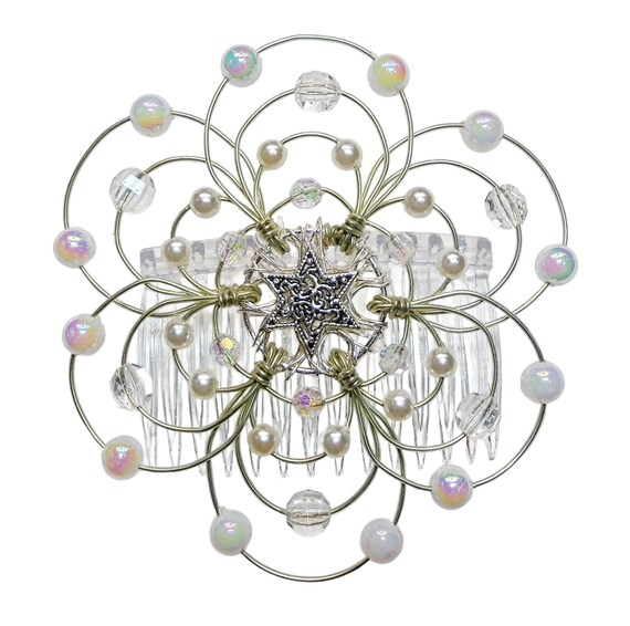 Lightweight Ladies Beaded Kippah -  display picture 2