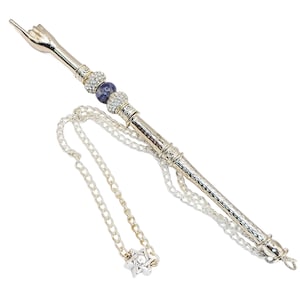 Silver-Toned Yad - Denim Lapis