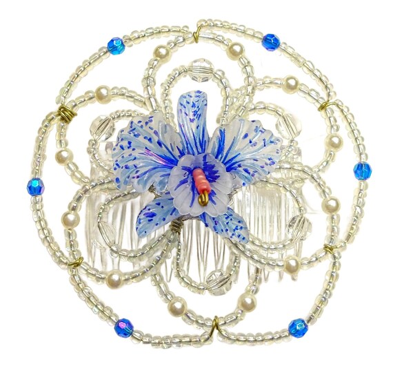 New Handmade beaded flower design kippah head cover judaica il_1080xN.1402182555_jucx.jpg main image 4