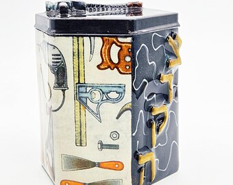 Tzedakah Box - Tools of the Trade, Carpenter Tools, Handyman Tools