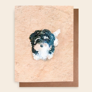 Havanezer hond kaart-blanco kaart, Havanezer puppy kaart, verjaardagskaart