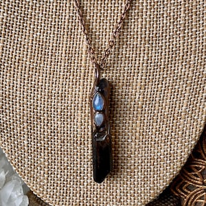 Antique Smokey Quartz Necklace - Etsy