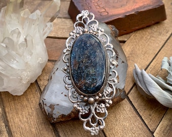 Moss Kyanite Pendant | Silver Pendant | Gemstone Necklace |