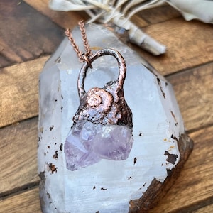 Spirit Quartz Crystal Pendant | Copper Pendant | Crystal | Gemstone Necklace