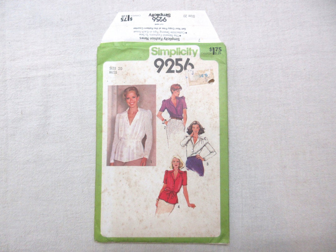 Size 20 Blouse Pattern, Bust 42