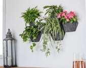 Vertical Garden Tower planter, Living Room plant, Indoor Garden Decor, Wall gardening hanging,planter pot,container garden geometric Planter