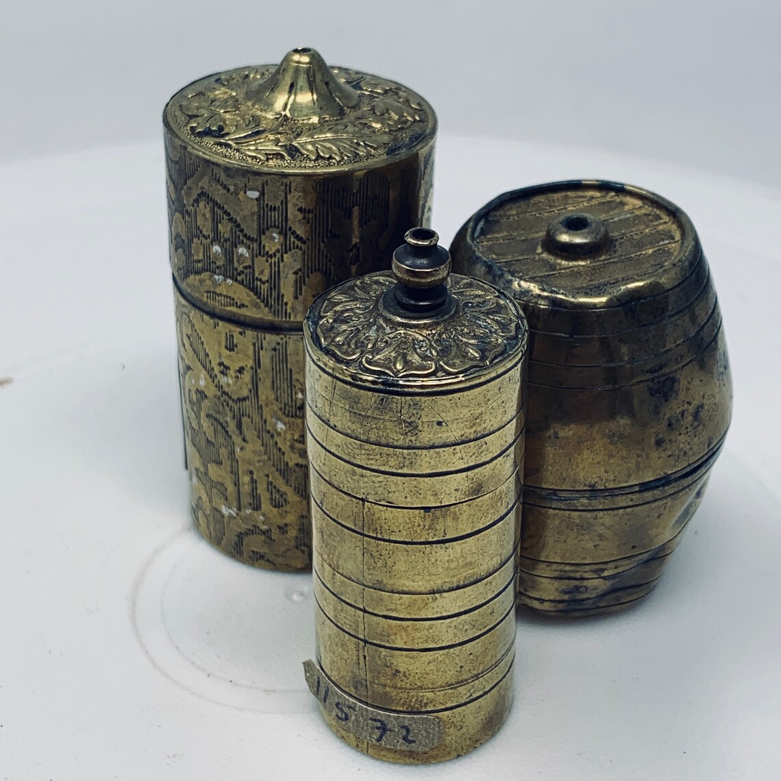 Three x Victorian Brass Match Safe Safety Box The Etsy