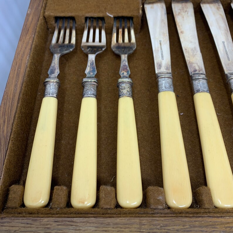 Mappin & b Bone handled Fish Cutlery in Original Box Etsy
