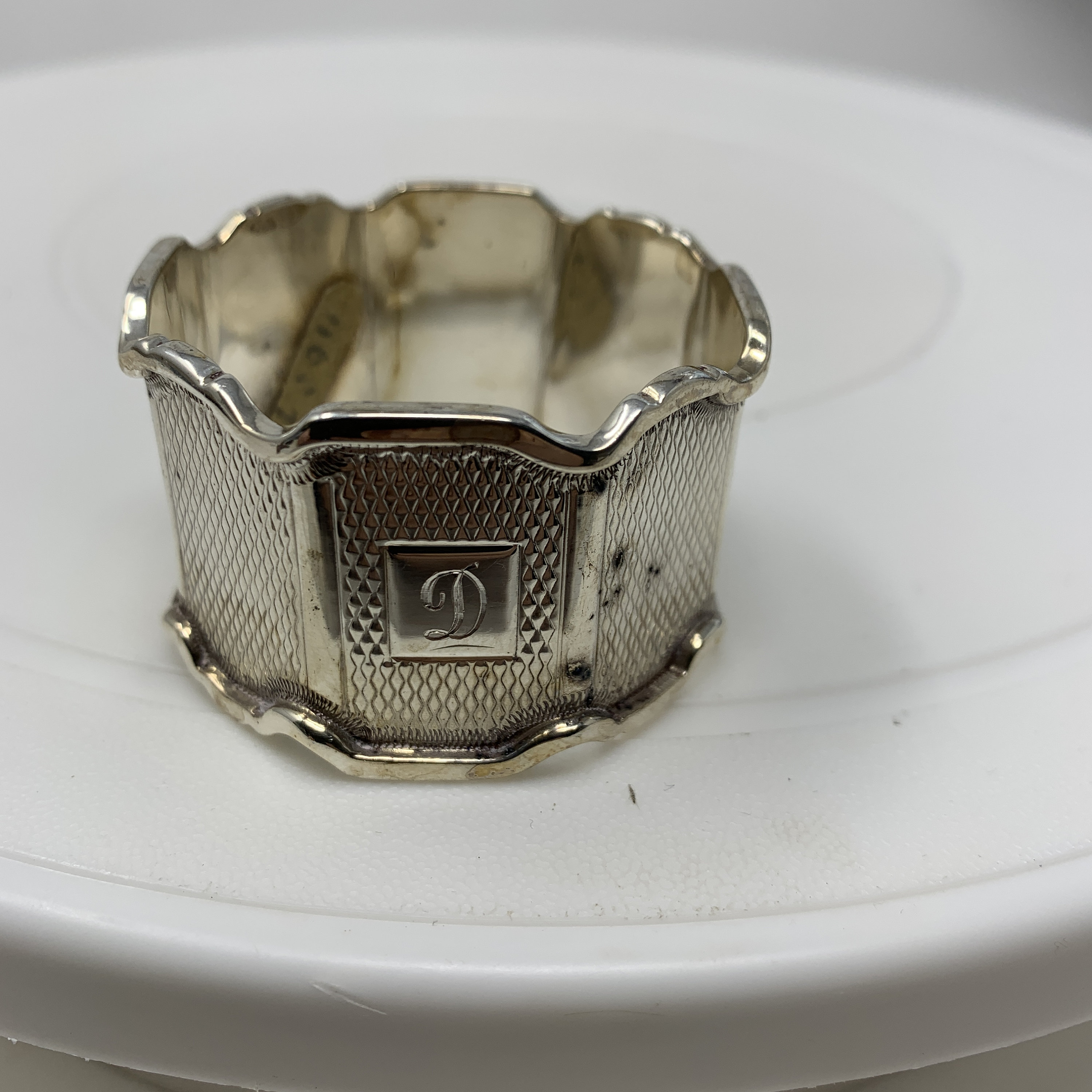 Sterling Silver Napkin Ring with hallmarks Etsy