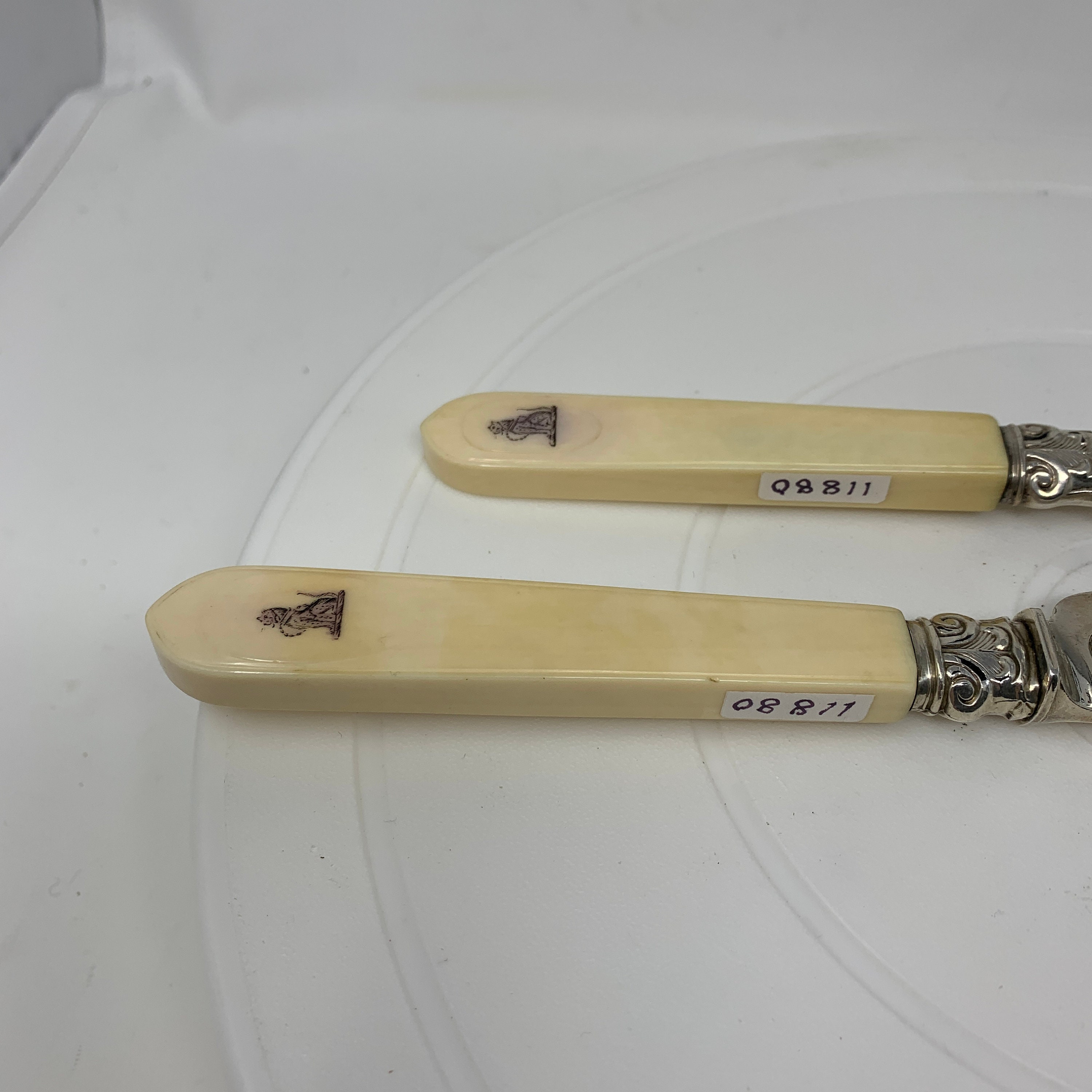 Sterling Silver Wedding Cake Knife and Fork Set With Hallmarks Etsy UK