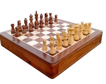 Details about Wooden Chess Set Chessboard Handmade Wood Pieces Square Table Board Storage Box Details about Wooden Chess Set Chessboard Handmade Wood Pieces Square Table Board Storage Box