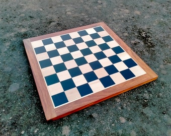 Wooden Flat Chess Board "Platinum Oak" 14" 