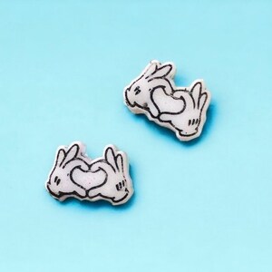 Mouse loving Mouse ears Earrings | Famous Mouse Mickey Earrings | Disney Inspired | Disney Earrings | Glitter Earrings | Valentine’s Disney