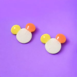 Bonbons au maïs Mickey | Bonbons au maïs | Boucles d&#39;oreilles Mickey Halloween | Disney Halloween | Souris Candy | Boucles d&#39;oreilles Disney | Clous Mickey | Boo bash