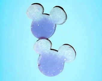 Purple Mystery | Mickey earrings | Mouse ears Earrings | Bow Earrings | Handmade Earrings | Disney Inspired | Disney Earrings