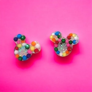 Sprinkle around | Mickey earrings |Earrings | Bow Earrings | HandmadeEarrings | Disney Inspired | Disney Earrings | Sprinkle Rainbow