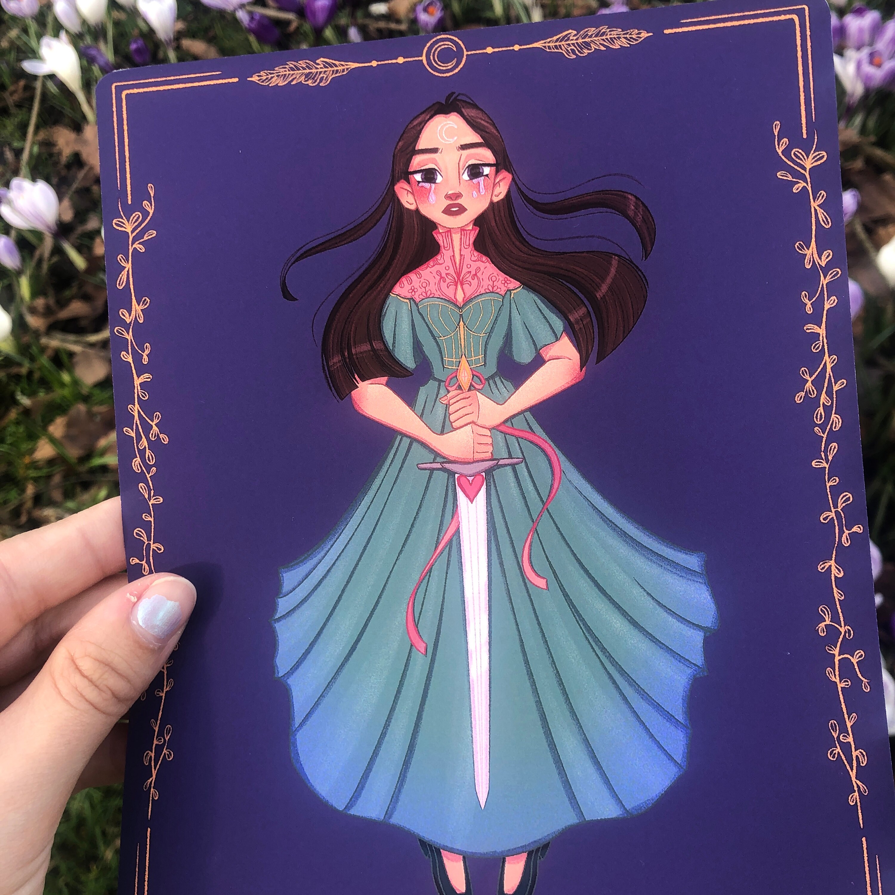 Tarot Card Print Princess Art Print Disney Art Digital Etsy