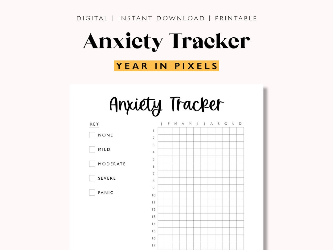 Anxiety Journal Printable, A5 Anxiety Tracker Anxiety Journal, Anxiety ...