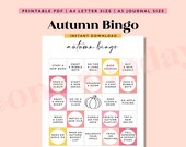 Autumn Bingo Tracker: Printable Journal Planner (A4/A5 PDF)