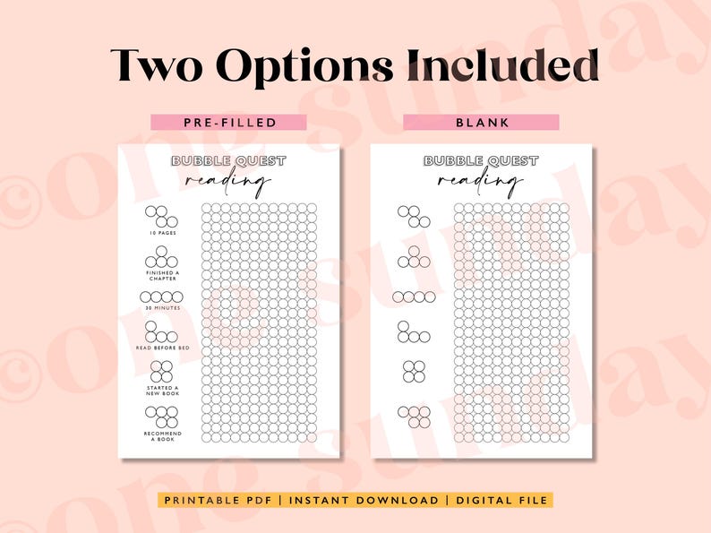 Printable Reading Tracker: Fun Book Journal Page (A4/A5 PDF Download - Etsy