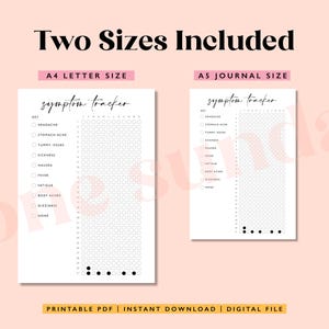 Symptom Tracker: Printable Health Journal (A4/A5 PDF) - Etsy