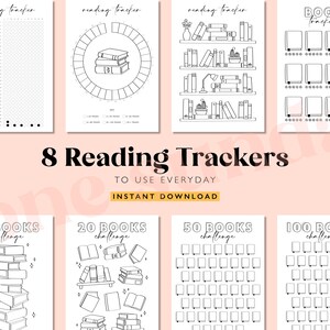 Reading Habit Tracker Bundle: Printable A5 Journal Pages (digital ...