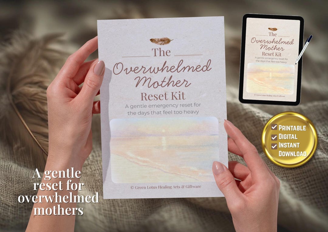 Overwhelmed Mother Reset Kit Printable | Burnout & Anxiety Relief for ...