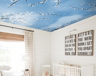 Ceiling Forest Mural Etsy