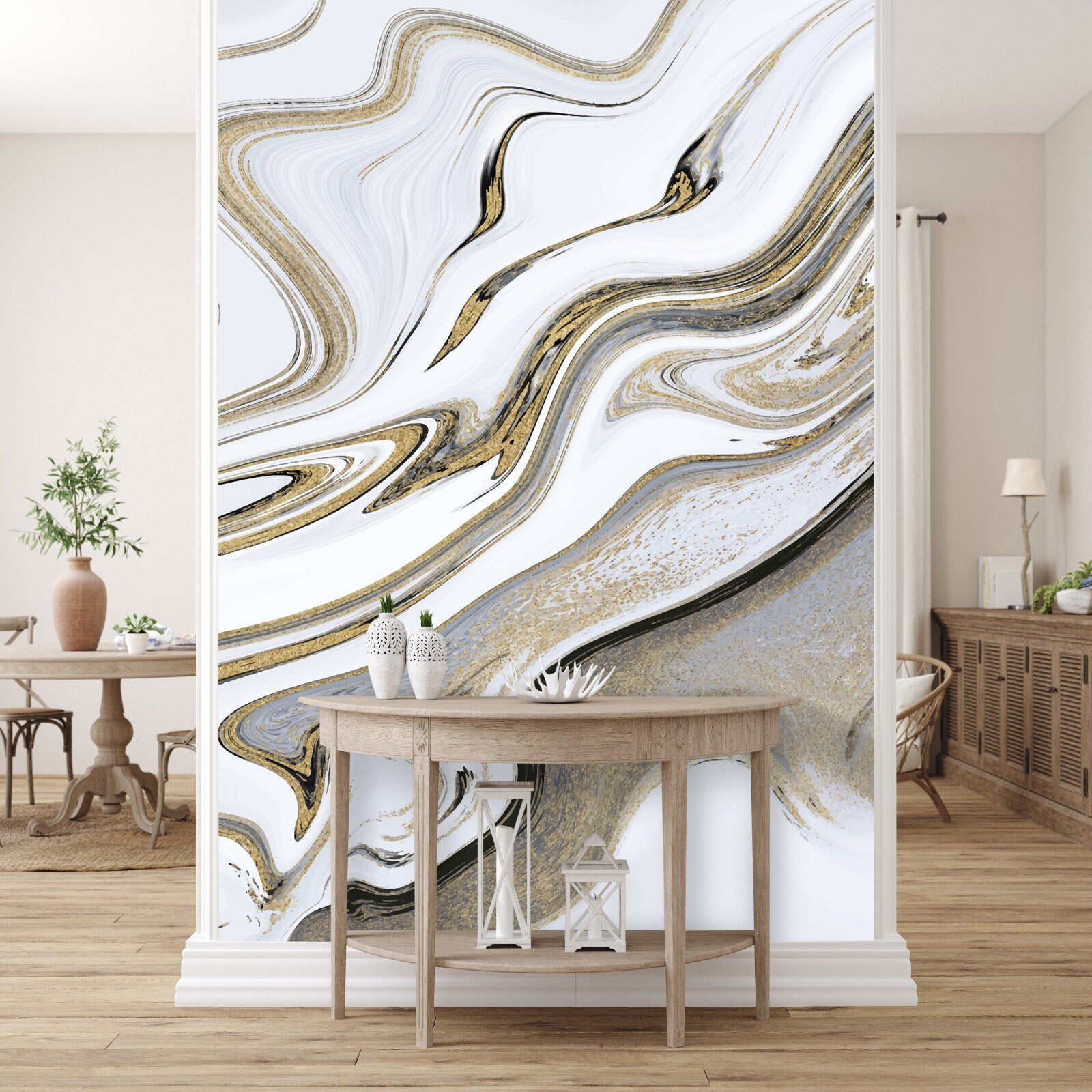 Light Color Tones Abstract Wallpaper Modern Wall Mural Print | Etsy