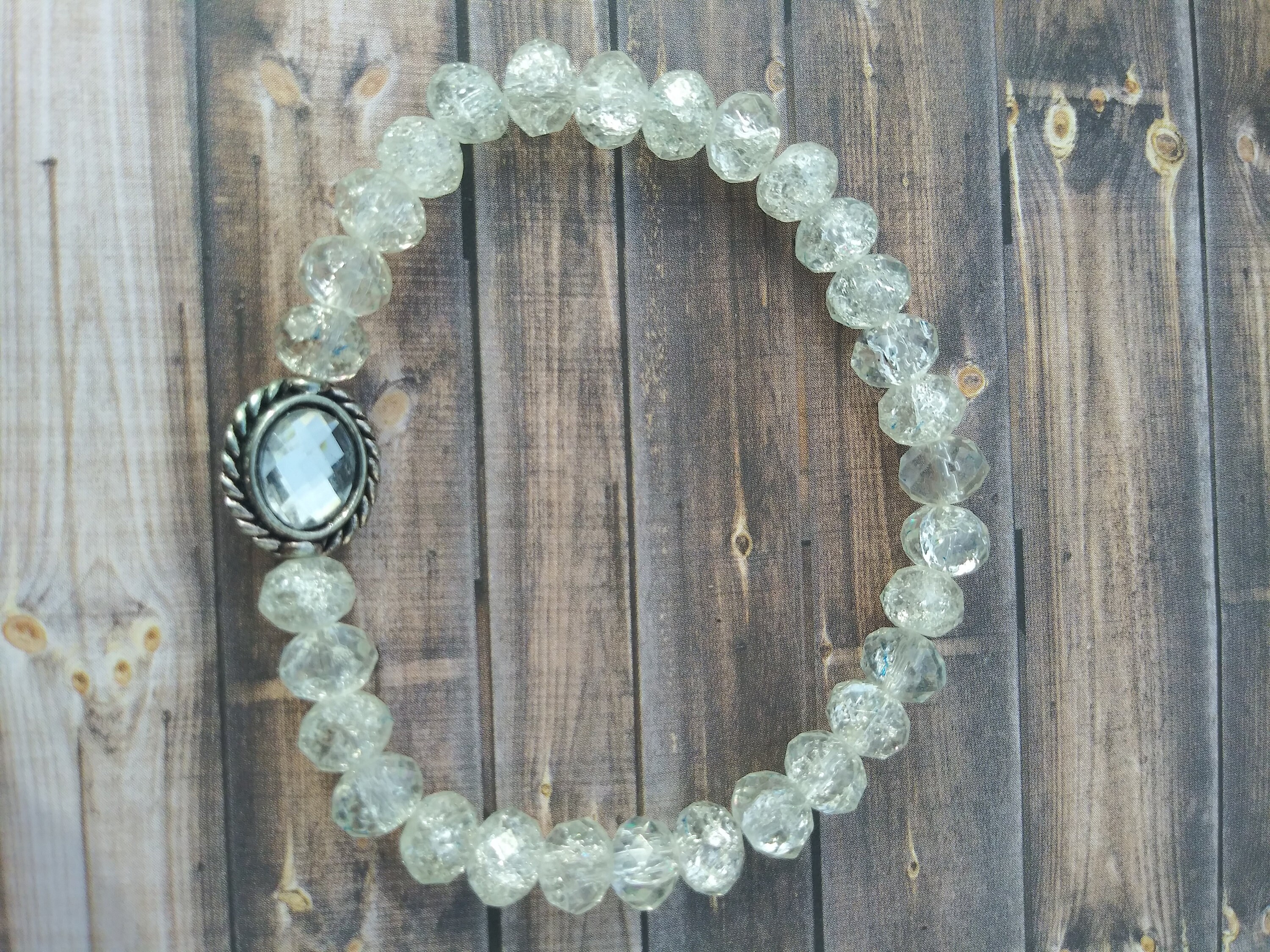 Handmade Elastic Beaded Bracelets with Charms Etsy