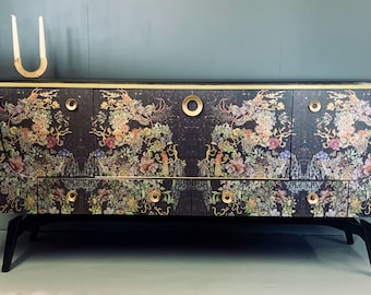 Sold Spectacular Professionally Refinished MCM Drinks Cocktail Sideboard