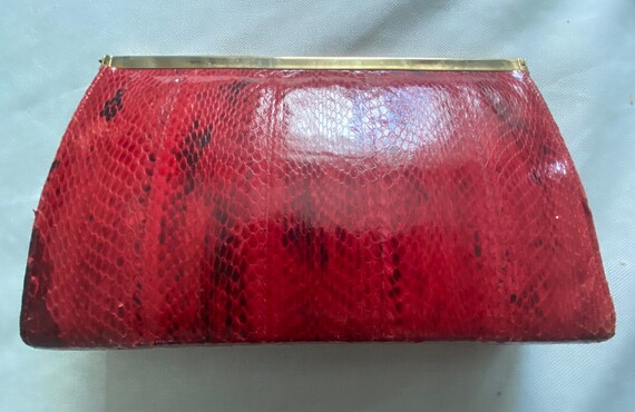 Fiorenza Vintage Snakeskin Clutch/Purse