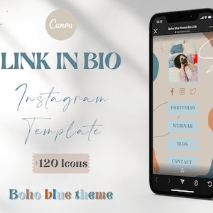 Link in Bio Template, Instagram Landing Page, Instagram Bio Link, Mini Website, Linktree Alternative, Boho Instagram, Instagram Booster