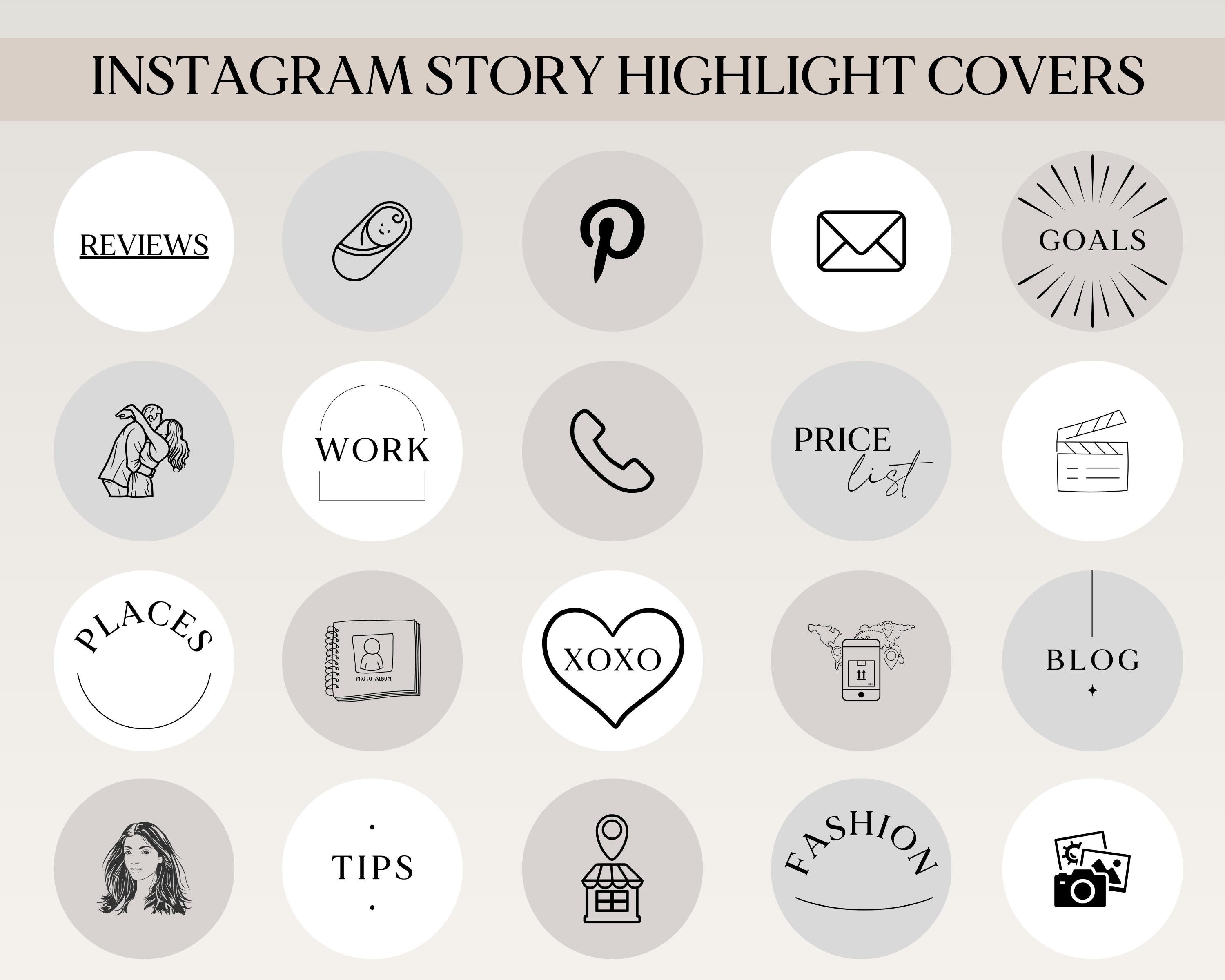 Instagram Highlight Covers Photography Covers for Instagram - Etsy ...