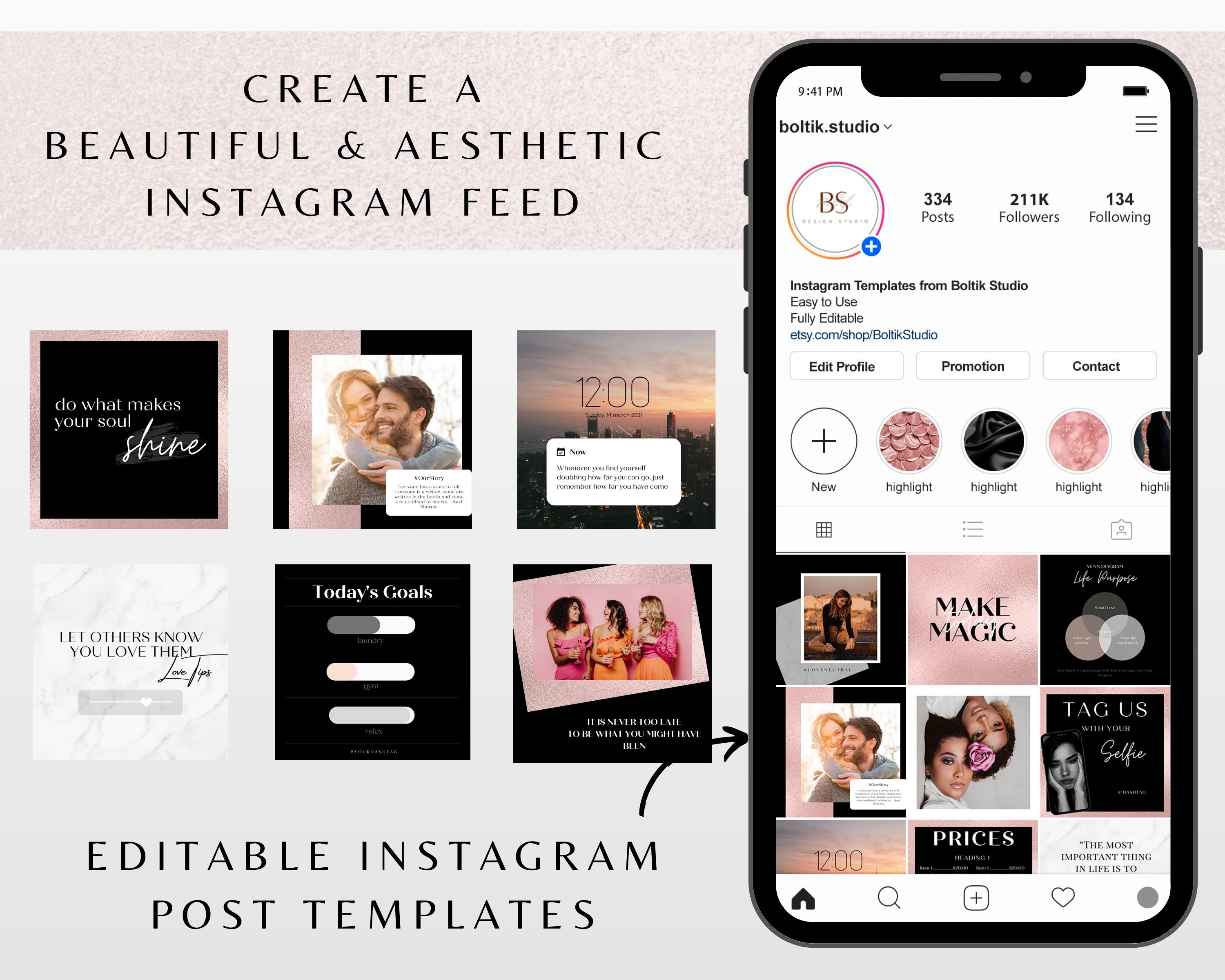 Etsy Instagram Template