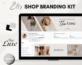 Etsy Shop Banner Kit, Etsy Shop Bundle, Etsy Banner Canva Template, Etsy Store Listing Template, Minimalist Branding, Etsy Sellers Templates