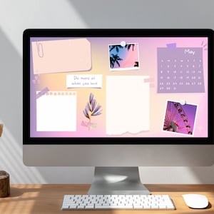 2023 Desktop Wallpaper Pastel Pink Gradient Wallpapers Mac - Etsy