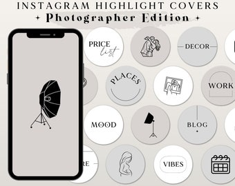 Instagram Highlight Covers, Photography Covers for Instagram, Minimalist Instagram icons, Instagram  Highlights, Text Instagram Story Covers