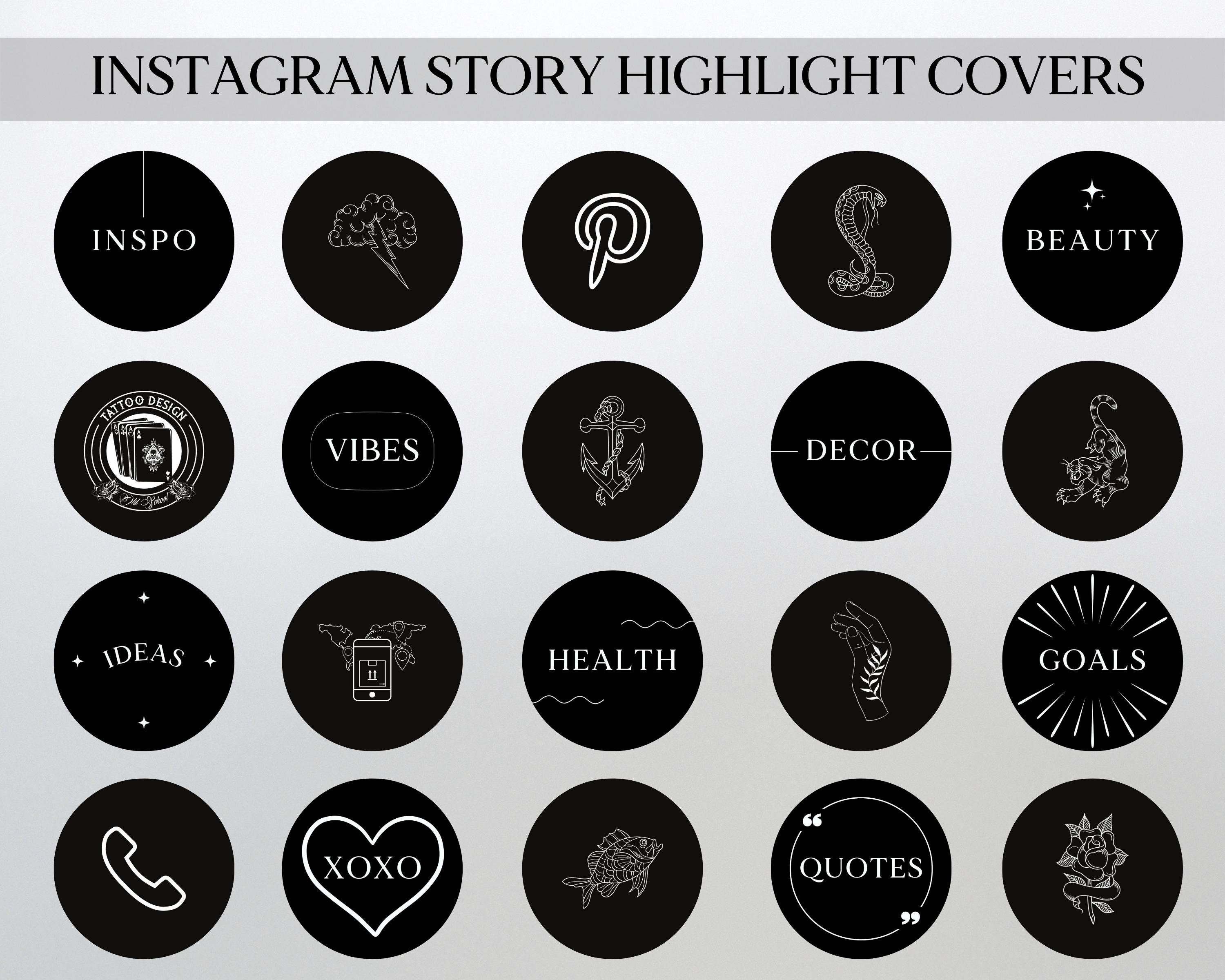 Instagram Highlight Covers Tattoo Artist Covers for | Etsy