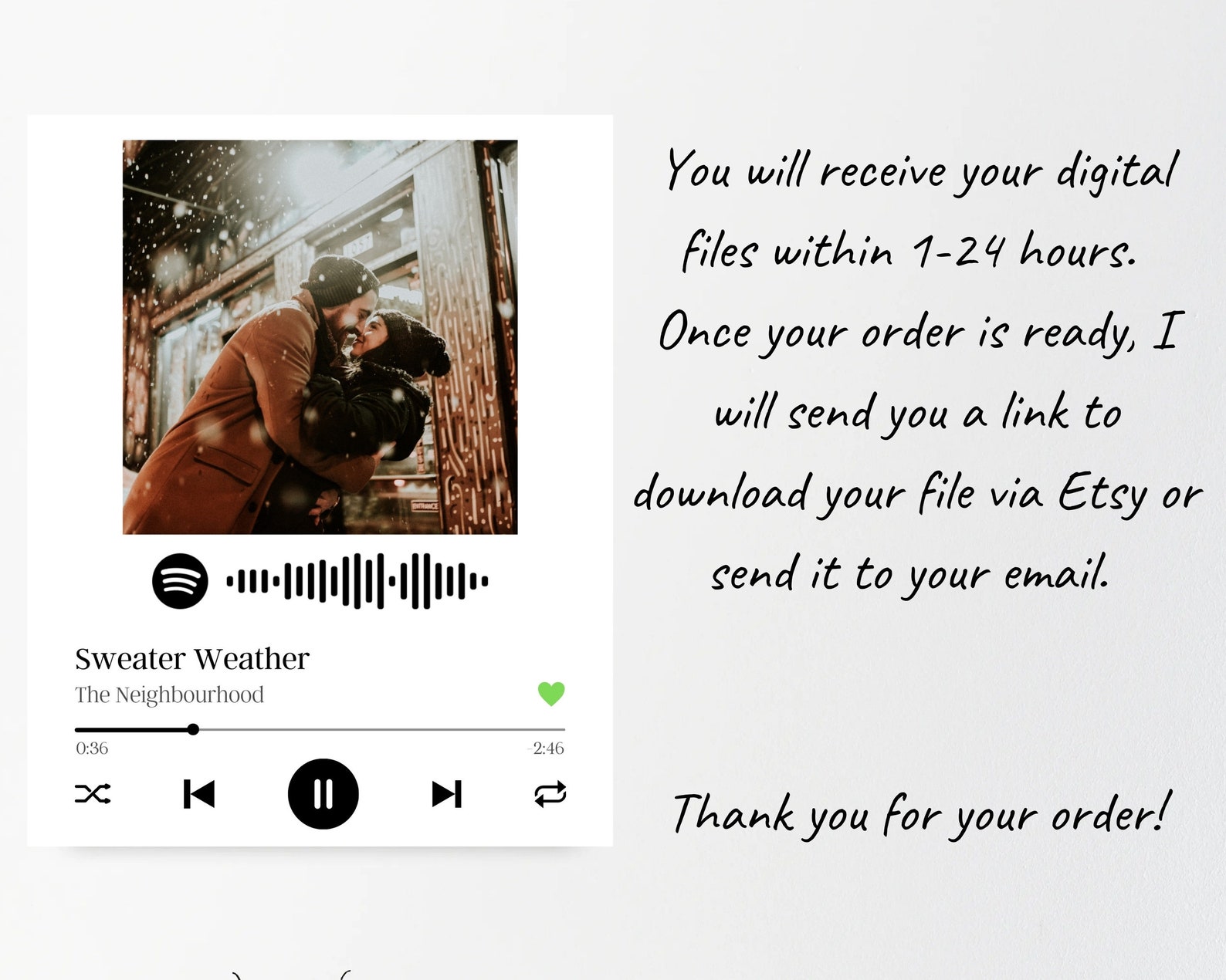 Custom Spotify Song Poster TikTok Inspired Plaque Favourite | Etsy