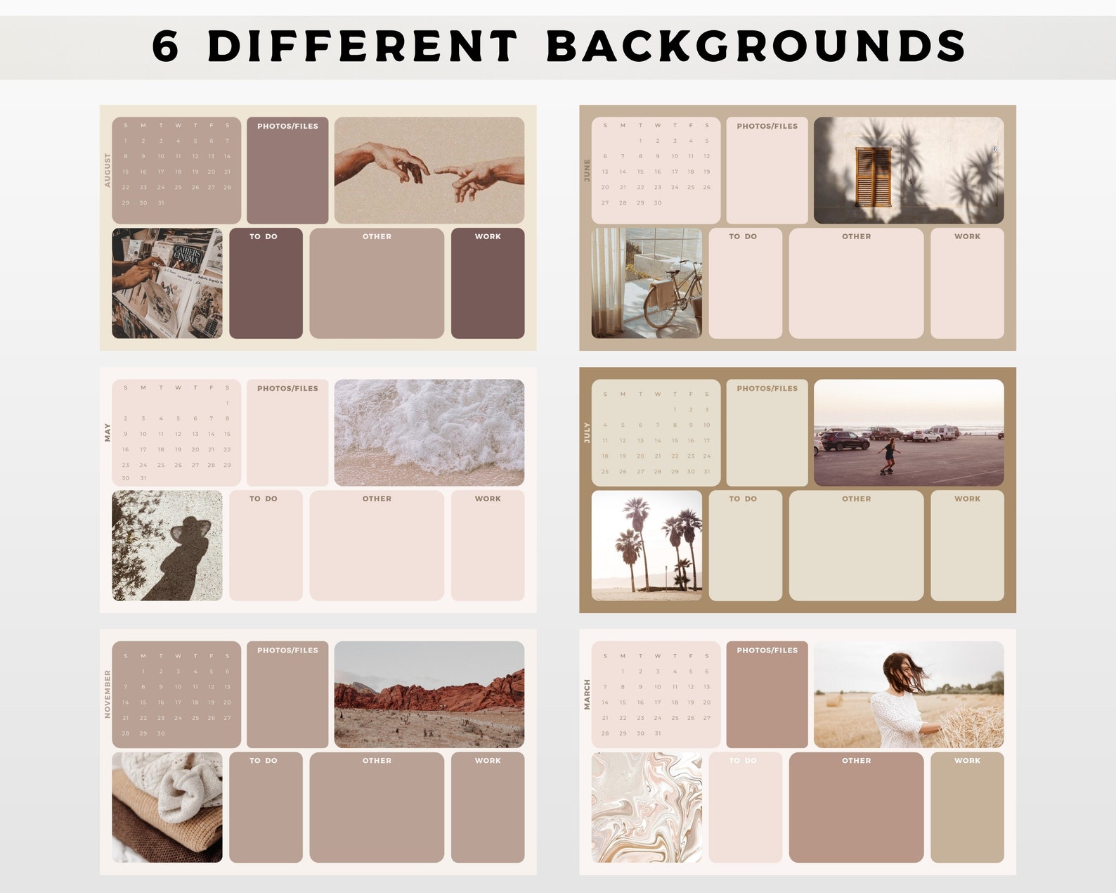 Desktop Wallpaper Organizer Computer Organizer Background - Etsy UK