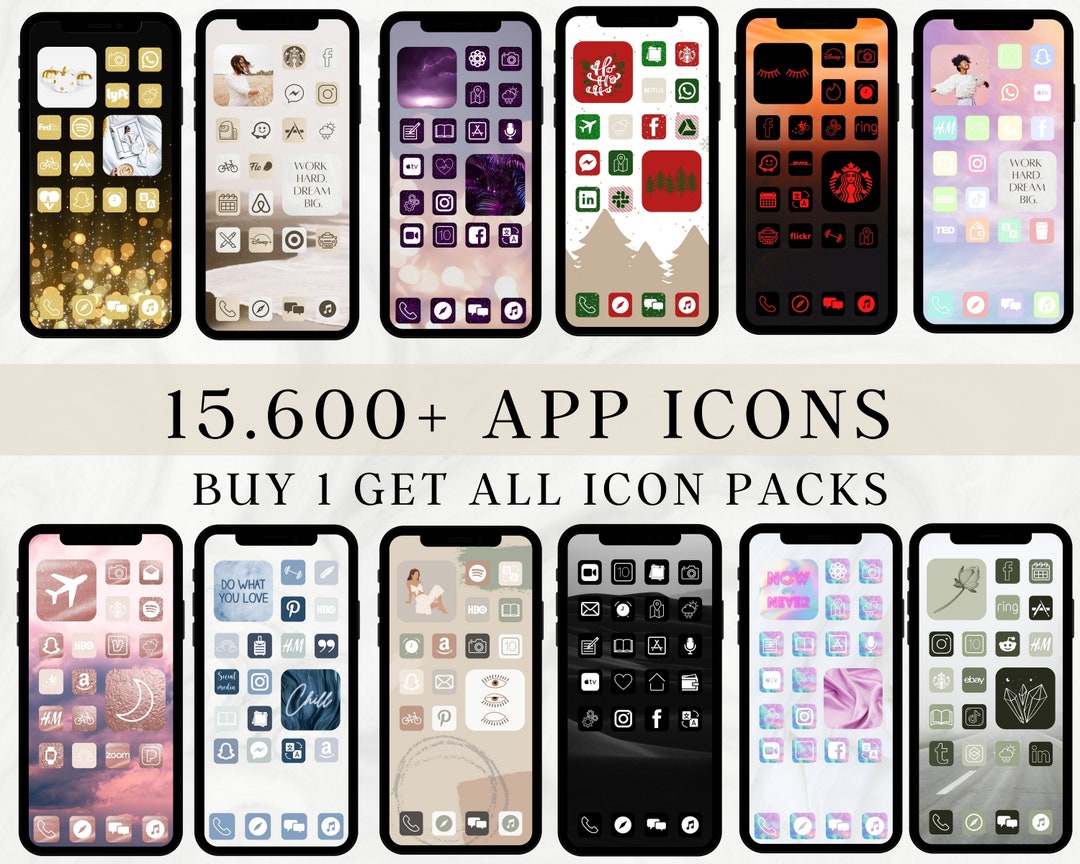 Ios 14 App Icons, iPhone Home Screen, iPhone App Icons, Neutral App ...