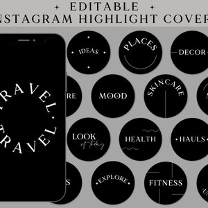 Instagram Highlight Covers, Minimalist Covers for Instagram, Words ...