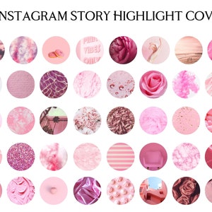 Instagram Story Highlight Icons, Pink Highlights, Minimalist Instagram ...