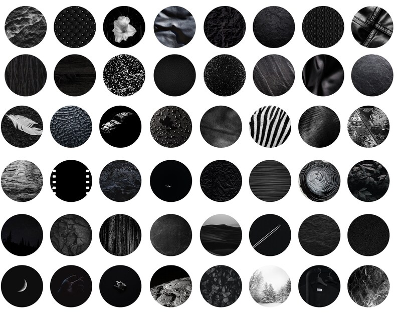 100 Instagram Highlight Covers Black Instagram Icons Dark | Etsy