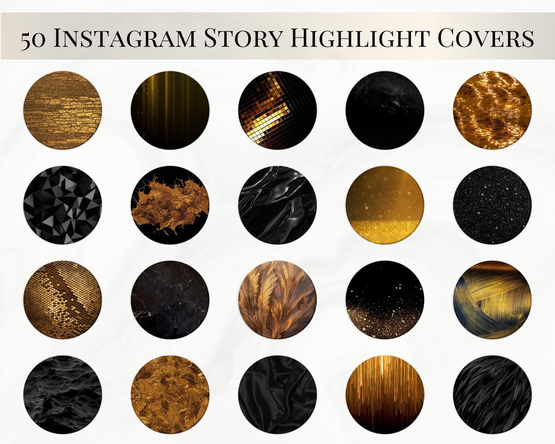 Instagram Story Highlight Covers, Gold Highlights, Glitter Instagram ...